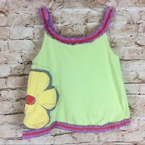 New Beetlejuice of London Floral Ruffle Tank Top